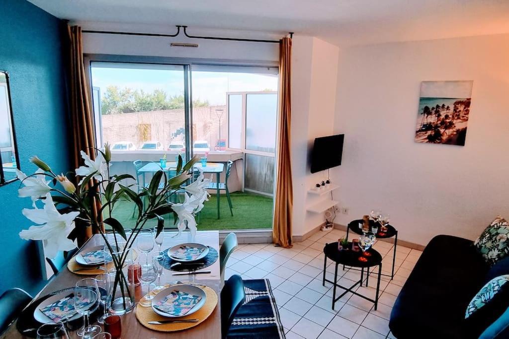 Le Marty 7 Vue Mer Centre Terrasse Garage Piscine Climatisation Sete Exterior photo